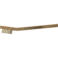 Small Cleaning Scratch Brushes, Stainless Steel, 3 x 7 Wire Rows, 7-3/4" Long Les Distributions ICE