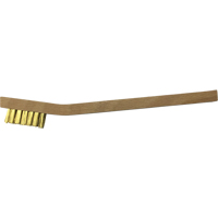 Small Cleaning Scratch Brushes, Brass, 3 x 7 Wire Rows, 7-3/4" Long Les Distributions ICE