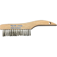 Shoe Handle Scratch Brushes, Stainless Steel, 4 x 16 Wire Rows, 10" Long Les Distributions ICE