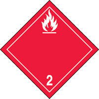 &eacute;tiquettes d'exp&eacute;dition TMD, Classe 2,1, Gaz inflammables, Papier Les Distributions ICE