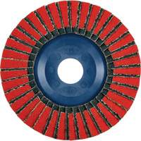 Twin Flap Disc, 4-1/2" x 7/8", Type 27, 40 Grit, Ceramic/Zirconia Alumina Les Distributions ICE
