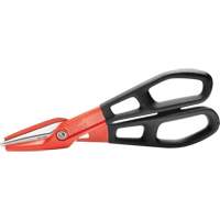 13" Serrated Aluminum Tinner Snip with Dipped Handle, 3" Cut Length, Straight Cut Les Distributions ICE