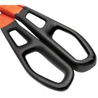 13" Serrated Aluminum Tinner Snip with Dipped Handle, 3" Cut Length, Straight Cut Les Distributions ICE
