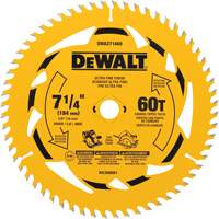 Lame de scie circulaire, 7-1/4", 60 dents, Pour Bois Les Distributions ICE