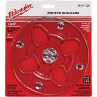 Clear 7" Diameter 1-3/16" Center Hole Sub-Base Les Distributions ICE