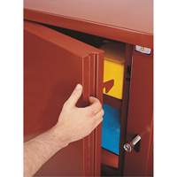 Armoire &agrave; tablettes Jobsite, Acier, 47,5 pi³, Rouge Les Distributions ICE