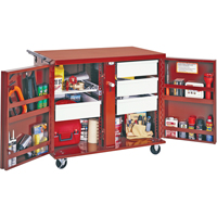 Rolling Work Bench, 43-7/8" W x 38-1/2" H x 26-7/8" D, 21.7 Cubic Feet Capacity Les Distributions ICE