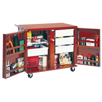 Rolling Work Bench, 49-7/8" W x 40-5/8" H x 26-7/8" D, 24.6 Cubic Feet Capacity Les Distributions ICE