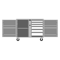 Rolling Work Bench, 49-7/8" W x 40-5/8" H x 26-7/8" D, 24.6 Cubic Feet Capacity Les Distributions ICE