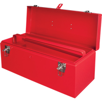 ATB100 Portable Tool Box with Metal Tool Tray, 8-3/4" D x 21" W x 9" H, Red Les Distributions ICE