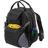 44-Pocket Tool Backpack, 16" L x 13-1/4" W, Black, Polyester Les Distributions ICE