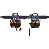 20 Pocket Tool Belt Combo, Polyester, Black Les Distributions ICE