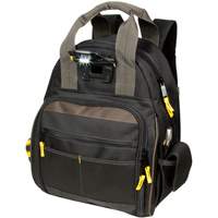 Techgear 53-Pocket Tool Backpack, 16" L x 13-1/4" W, Black, Polyester Les Distributions ICE