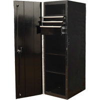 RX Series Side Cabinet, 3 Drawers, 19" W x 25" D x 61" H, Black Les Distributions ICE