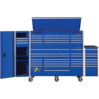 RX Series Side Cabinet, 3 Drawers, 19" W x 25" D x 61" H, Blue Les Distributions ICE