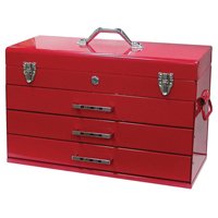 Tool Box, 9-3/5" D x 21-3/10" W x 14-1/2" H, Red Les Distributions ICE