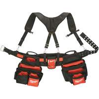 Contractor Work Belt With  Suspension Rig, Nylon, Black Les Distributions ICE
