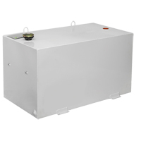 Steel Fuel Transfer Tank, Steel, 100 Gal. Capacity, White Les Distributions ICE