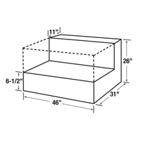 Steel Fuel Transfer Tank, Steel, 85 gal. Capacity, Black Les Distributions ICE