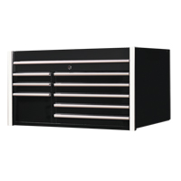 RX Series Tool Chest, 41" W, 8 Drawers, Black Les Distributions ICE