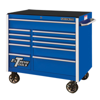 RX Series Rolling Tool Cabinet, 11 Drawers, 41-1/2" W x 25-1/2" D x 40-1/2" H, Blue Les Distributions ICE