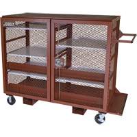 Armoire mobile en treillis, Acier, 49 pi³, Rouge Les Distributions ICE