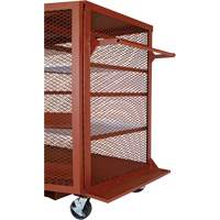 Armoire mobile en treillis, Acier, 37 pi³, Rouge Les Distributions ICE
