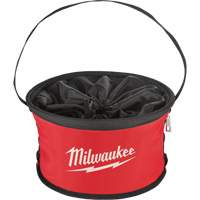 Sac range-tout style parachute, 11-4/5" lo x 11-4/5" la x 11" h, Nylon, Noir/Rouge Les Distributions ICE