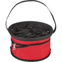 Sac range-tout style parachute, 11-4/5" lo x 11-4/5" la x 11" h, Nylon, Noir/Rouge Les Distributions ICE