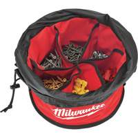 Sac range-tout style parachute, 11-4/5" lo x 11-4/5" la x 11" h, Nylon, Noir/Rouge Les Distributions ICE