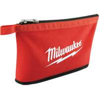 Coloured Zippered Pouches - Set of 3, Canvas, 3 Pockets, Black/Red Les Distributions ICE