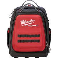 Packout Backpack, 15-3/4" L x 11-4/5" W, Black/Red, Ballistic Les Distributions ICE