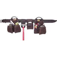 Deluxe Contractor's Tool Belt, Leather, Tan Les Distributions ICE