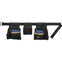 Deluxe Tool Belt Combo, Polyester, Black Les Distributions ICE