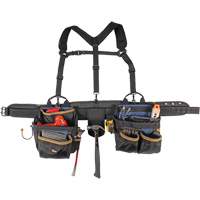 Deluxe Tool Belt, Polyester, Black Les Distributions ICE