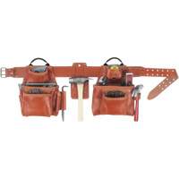 Deluxe Tool Belt Combo, Leather, Tan Les Distributions ICE