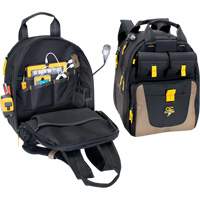 E-Charge Back Pack, 15" L x 10-1/2" W, Black, Polyester Les Distributions ICE