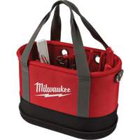 Aerial Utility Oval Bag, Ballistic Nylon, 14 Pockets, Black/Red Les Distributions ICE