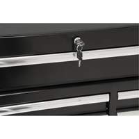 Industrial Tool Cart, 11 Drawers, 41" W x 18-3/4" D x 39-1/3" H, Black Les Distributions ICE