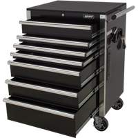 Heavy-Duty Tool Cart, 7 Drawers, 28" W x 22" D x 42-3/8" H, Black Les Distributions ICE