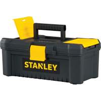 Coffre &agrave; outils avec plateau Essential, 12-1/2" la x 7-3/8" p x 5-1/8" h, Noir/Jaune Les Distributions ICE