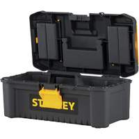 Coffre &agrave; outils avec plateau Essential, 12-1/2" la x 7-3/8" p x 5-1/8" h, Noir/Jaune Les Distributions ICE