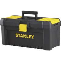 Coffre &agrave; outils avec plateau Essential, 16" la x 8" p x 7-3/10" h, Noir/Jaune Les Distributions ICE