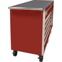 Chariot &agrave; outils industriel, 12 tiroirs, 56" la x 24-1/2" p x 38-1/8" h, Rouge Les Distributions ICE