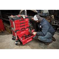 Boîte &agrave; outils avec 3 tiroirs Packout, 16-1/3" x 14-1/3" x 22-1/5", Noir/Rouge Les Distributions ICE