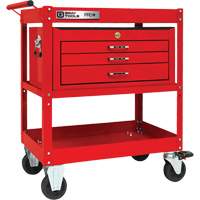 Chariot utilitaire robuste s&eacute;rie PRO+ avec coffre interm&eacute;diaire, 2 tiers, 30-1/5" x 38-1/3" x 19-1/2" Les Distributions ICE