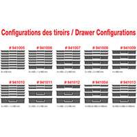 Coffre &agrave; outils mobile avec tiroirs, 8 tiroirs, 22-4/5" la x 15" p x 18" h, Noir Les Distributions ICE