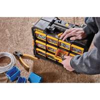 Organisateur Flip-Bin, 3-7/8" la x 17-3/4" p x 13-7/8" h, Noir/Jaune Les Distributions ICE
