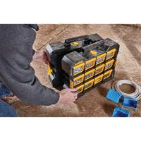 Organisateur Flip-Bin, 3-7/8" la x 17-3/4" p x 13-7/8" h, Noir/Jaune Les Distributions ICE