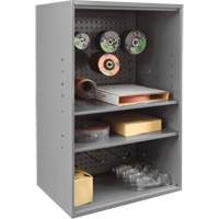 Armoire d'entreposage de produits abrasifs avec panneau perfor&eacute;, Acier, 19-7/8" x 14-1/4" x 32-3/4", Gris Les Distributions ICE